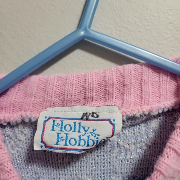 Hollie Hobby Vintage 80s Rare Kids Toddler Knit Pastel Sweater - Picture 5 of 8